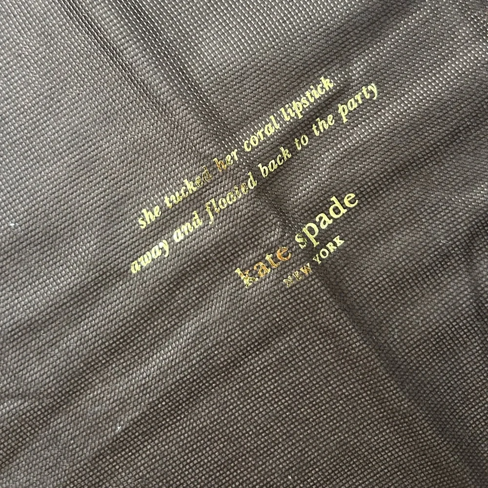 Kate Spade Brown and Gold Dust Bag
